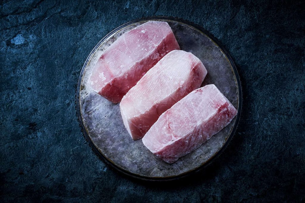 Fatless Chunks of the Nile perch Frozen